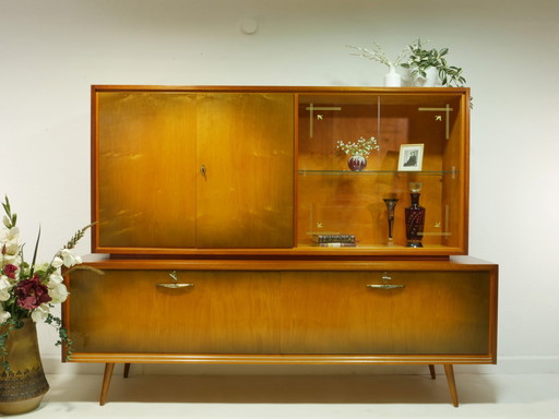 Vintage highboard, woonkamer kast, jaren 60, Duitsland