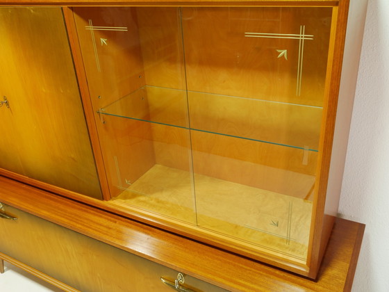 Image 1 of Vintage highboard, woonkamer kast, jaren 60, Duitsland