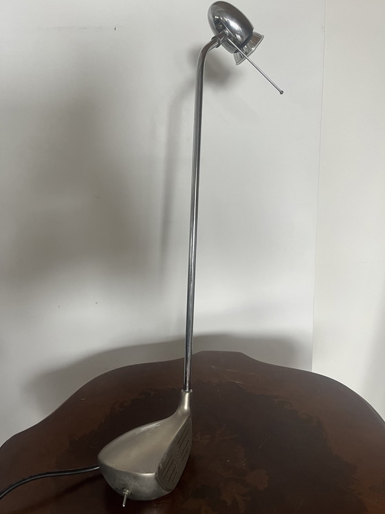 Image 1 of Buro set Golf Club design lamp en boekensteunen