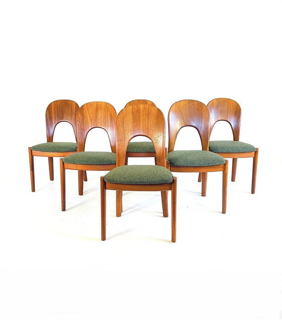 Image 1 of 6X Gerestaureerde Morten Chair, Niels Koefoed