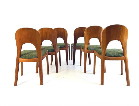 Image 1 of 6X Gerestaureerde Morten Chair, Niels Koefoed