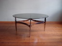 Knut Hesterberg Glas en Chroom Salontafel