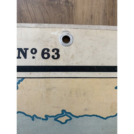 Image 1 of Oude geografische en historische kaart "Frankrijk van 1815 tot 1914" door P. Briard