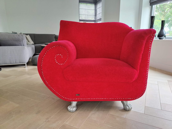 Image 1 of Bretz Red Gaudi Armchair