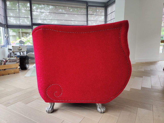 Image 1 of Bretz Red Gaudi Armchair