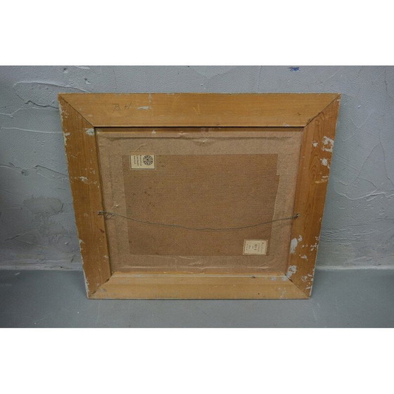 Image 1 of Zweeds landschap olieverf op paneel door Oddmar Björklund, jaren 1960