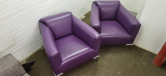 Image 1 of 2x Bert Plantagie Monty fauteuils