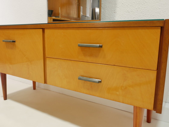 Image 1 of Vintage spiegel commode / kaptafel, jaren 60, Duitsland