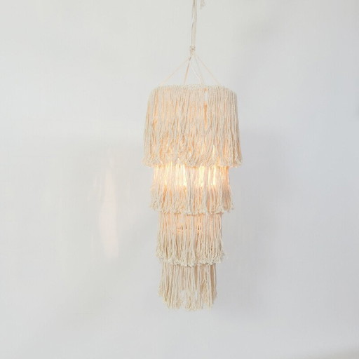 Vintage macramé lampenkap, Mexico