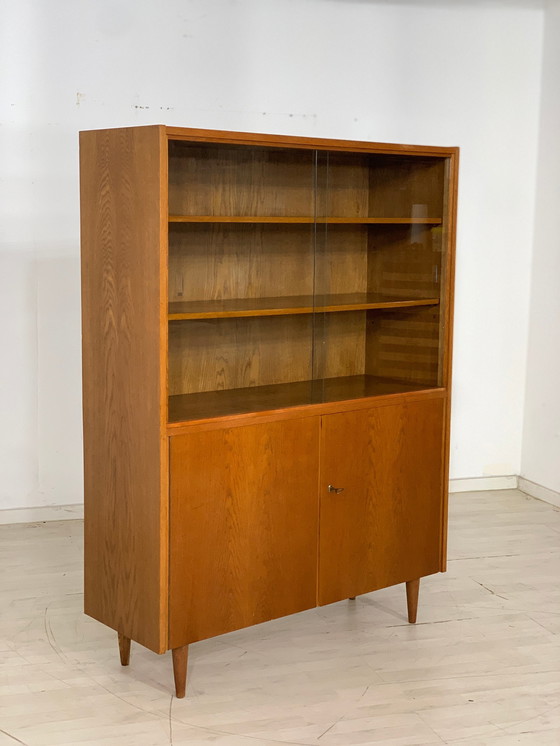 Image 1 of Mid Century hoge kast woonkamer vintage