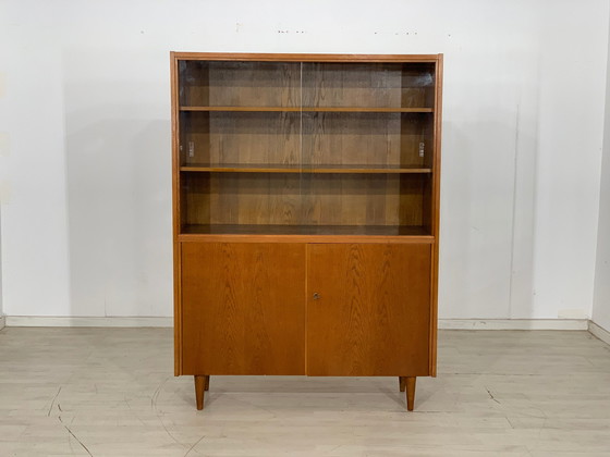 Image 1 of Mid Century hoge kast woonkamer vintage