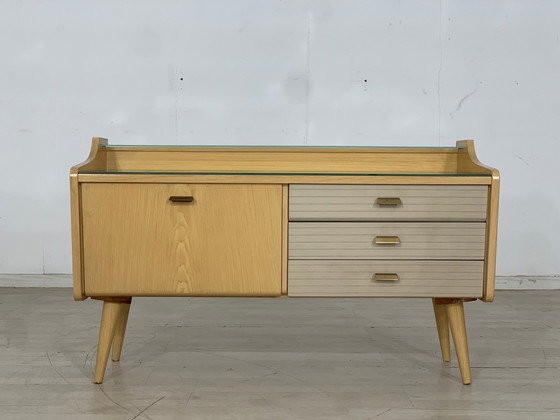 Image 1 of Mid Century hoge kast woonkamer vintage