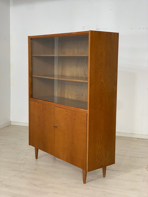 Image 1 of Mid Century hoge kast woonkamer vintage