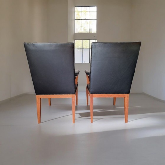 Image 1 of Set (2) Theo Tempelman stoelen voor Pander & Zonen, Nederland 1950's