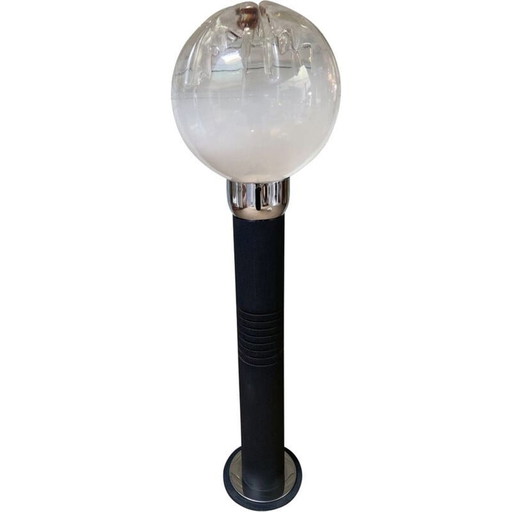 Vintage Mazzega vloerlamp in Murano glas en metaal, 1970