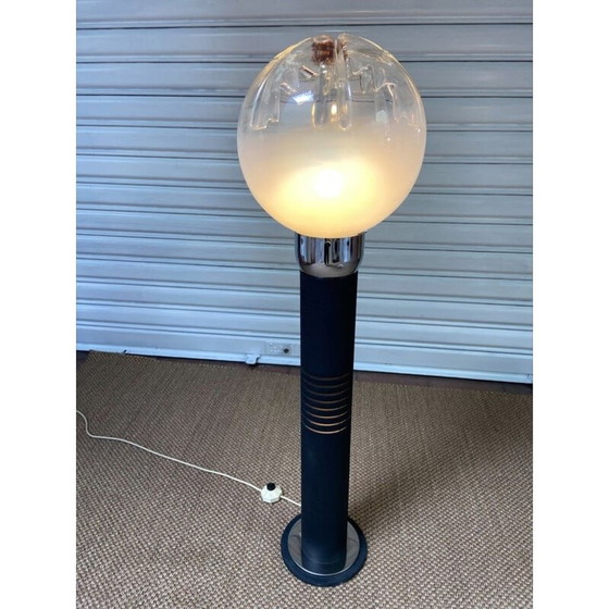Image 1 of Vintage Mazzega vloerlamp in Murano glas en metaal, 1970