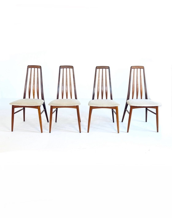 Image 1 of 4x Vintage Eetkamerstoel ‘Eva’, Koefoeds Hornslet ‘60