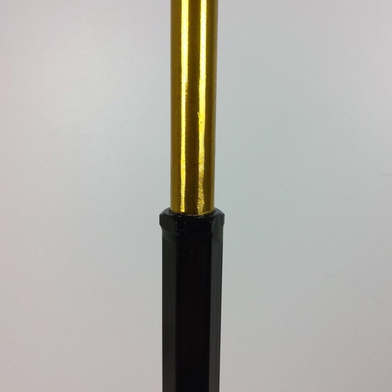 Image 1 of Vintage glazen vloerlamp met 3 opalen 1960