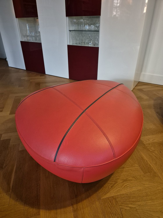 Image 1 of 2x Leolux Stoelen Model Pallone Plus Hocker