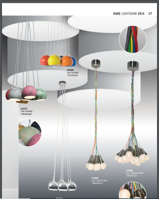 Image 1 of Kare Design 7 lichts hanglamp