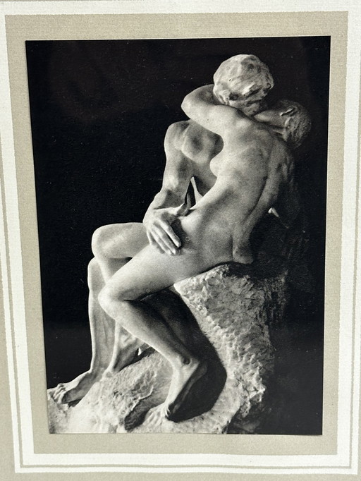 Le Baiser De Rodin - Ingelijste Foto - Foto 10/15 Cm