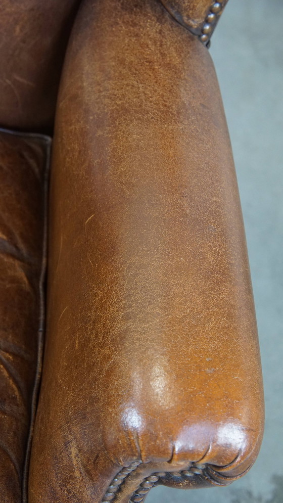 Image 1 of Schapenleren oorfauteuil