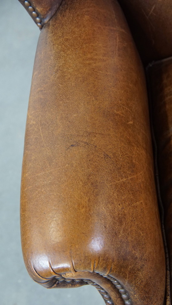 Image 1 of Schapenleren oorfauteuil