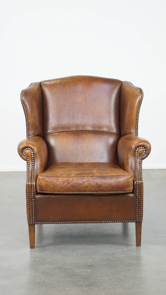 Image 1 of Schapenleren oorfauteuil