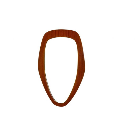 Vintage teakhouten spiegel, Zweden 1950