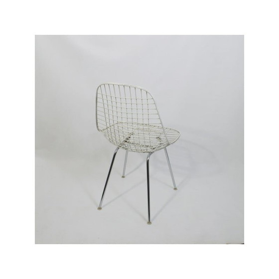 Image 1 of Paar vintage "Dkx 1 Wire Chair" stoelen van Charles en Ray Eames voor Herman Miller, 1952