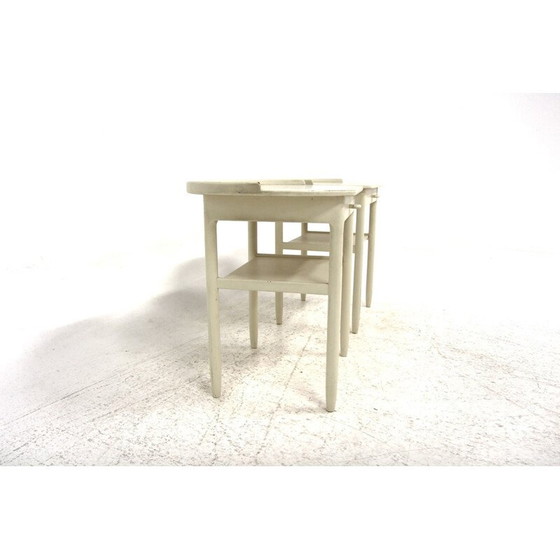 Image 1 of Paar vintage houten nachtkastjes van Engström en Myrstrand voor Bodafors, Zweden 1960