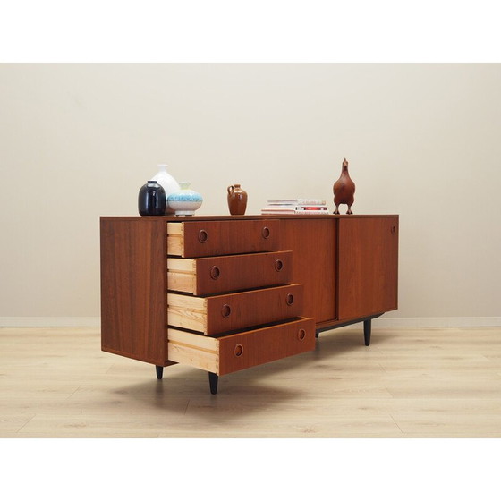 Image 1 of Vintage teakhouten dressoir, Denemarken 1970