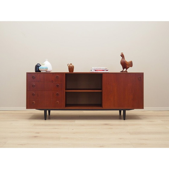 Image 1 of Vintage teakhouten dressoir, Denemarken 1970