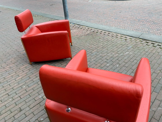 Image 1 of 2 Leolux Goncharov Fauteuil rood