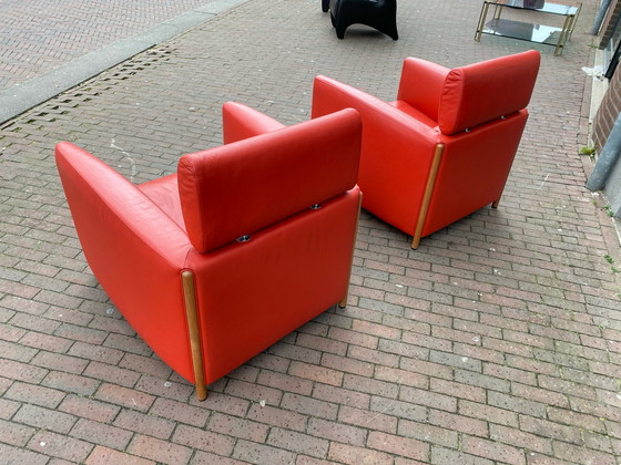 Image 1 of 2 Leolux Goncharov Fauteuil rood