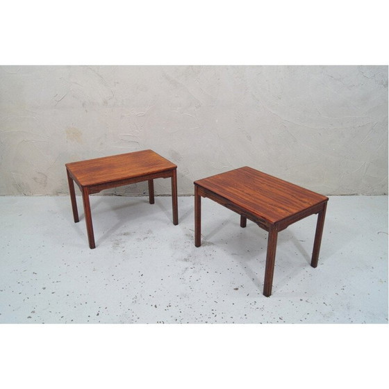 Image 1 of 2 vintage scandinavische palissander bijzettafels van Alberts Tibro, 1970