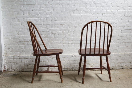 Image 1 of Set van 4 Windsor eetkamerstoelen