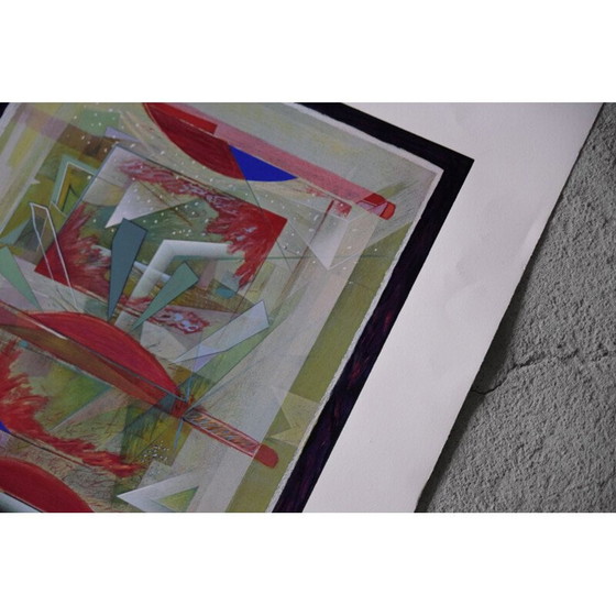 Image 1 of Originele vintage schets van Peter Foeller lichtschip, 1990