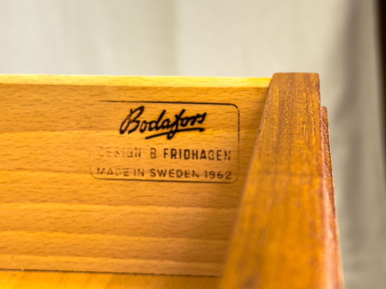 Image 1 of Teakhouten ladekasten van Bertil Fridhagen voor Bodafors, 1962, set van 2