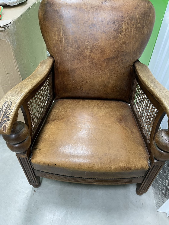 Image 1 of Vintage Schapenleren Fauteuil