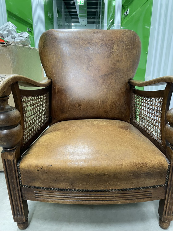 Image 1 of Vintage Schapenleren Fauteuil