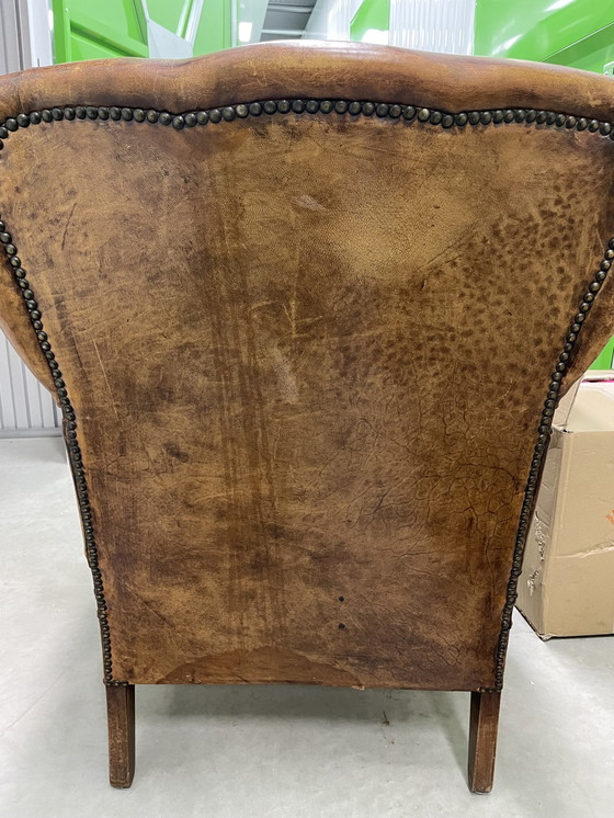 Image 1 of Vintage Schapenleren Fauteuil