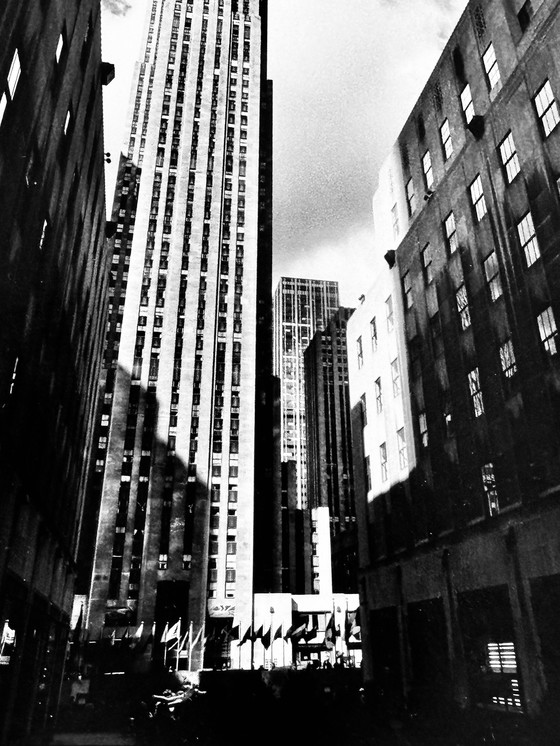 Image 1 of Michel Pinel 1949-2022 Sublime Foto New York Rockfeller Center 1986