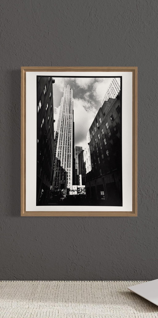 Michel Pinel 1949-2022 Sublime Foto New York Rockfeller Center 1986