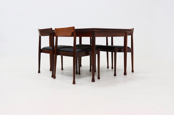 Image 1 of 4 X Vintage eetkamerstoelen