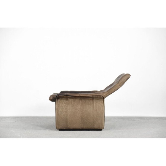 Image 1 of Vintage verstelbare buffelleer fauteuil van De Sede, Zwitserland 1970