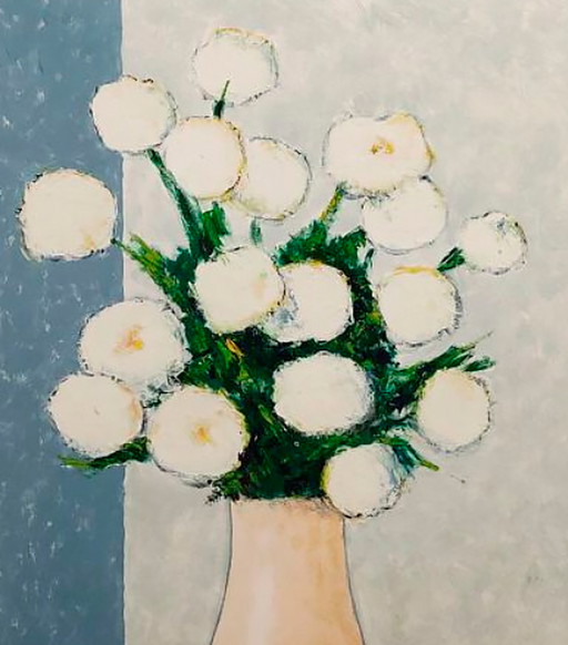 Witte bloemen van Gilbert Artaud