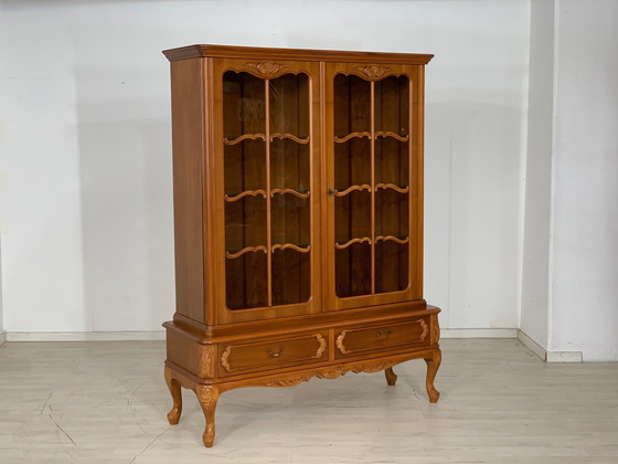 Image 1 of Chippendale vitrinekast highboard vintage