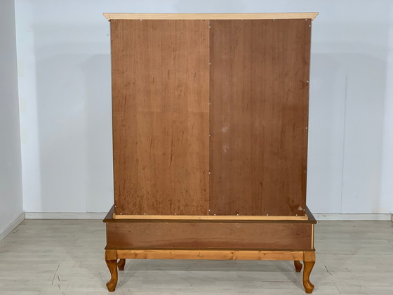 Image 1 of Chippendale vitrinekast highboard vintage