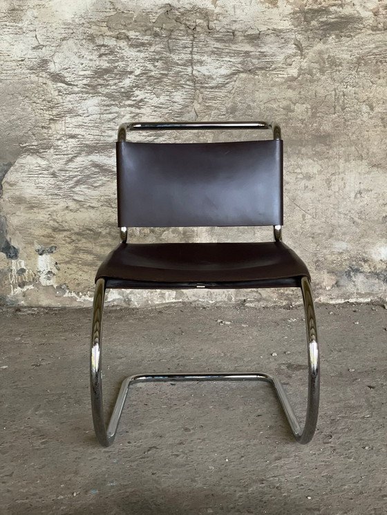 Image 1 of 2X Mies Van Der Rohe Mr10 Knoll Internationale Stoelen Stoelontwerp